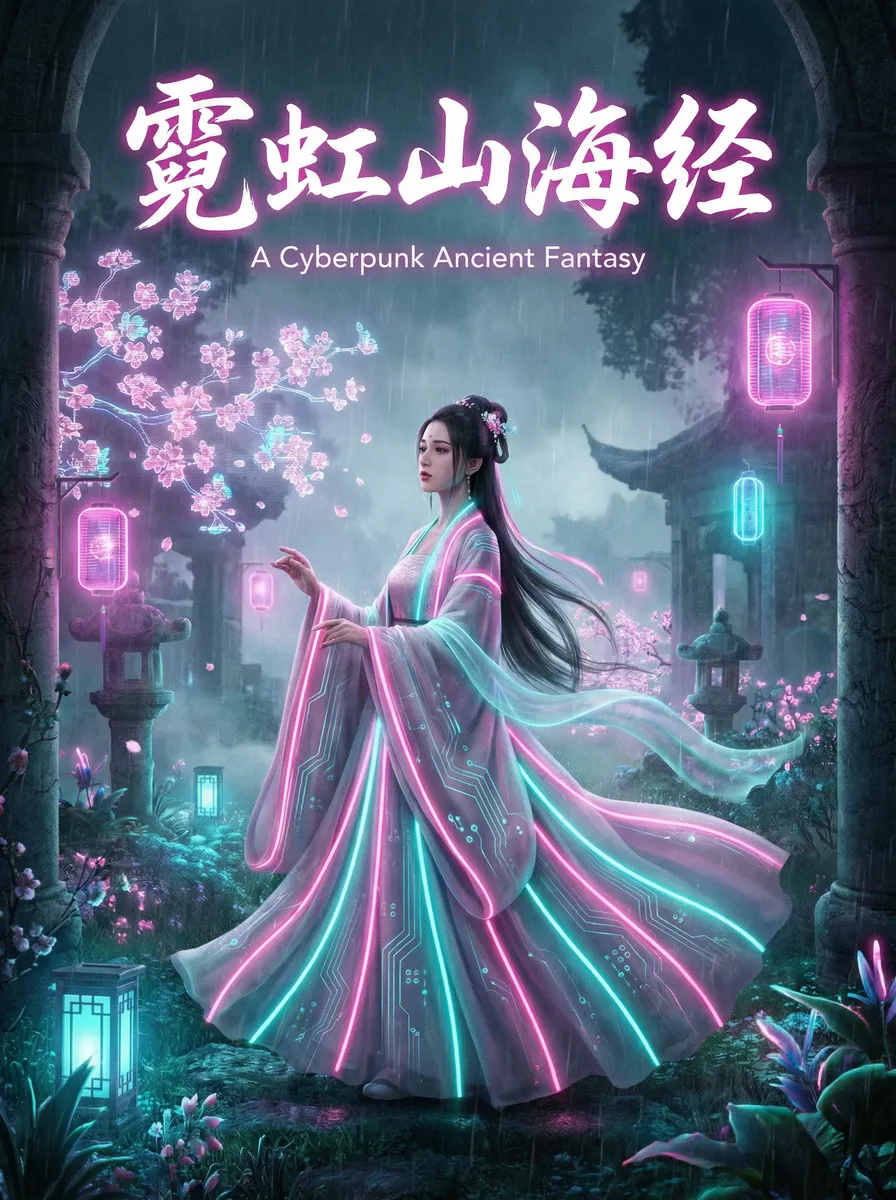 thz 桃花族_51黑料网入口 古风奇缘短剧 - 霓虹山海经海报